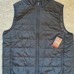 Chaps Packable Black Quilted Puffer Vest Size XL